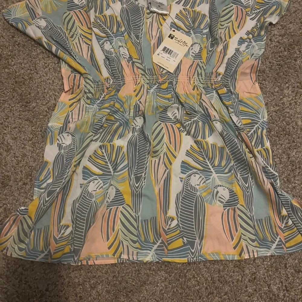 Salt Life Kids Parrot Print Coverup‎ - Multicolor